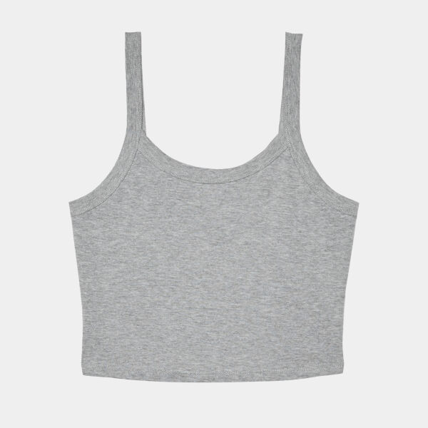 Women’s micro rib spaghetti strap tank Thumbnail