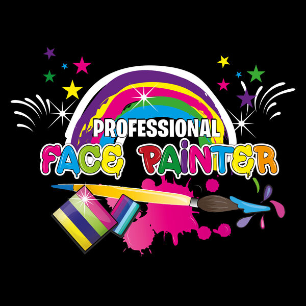 Professional Face Painter Rainbow & Brush Thumbnail